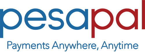 Pesapal logo in blue and red on a white background
