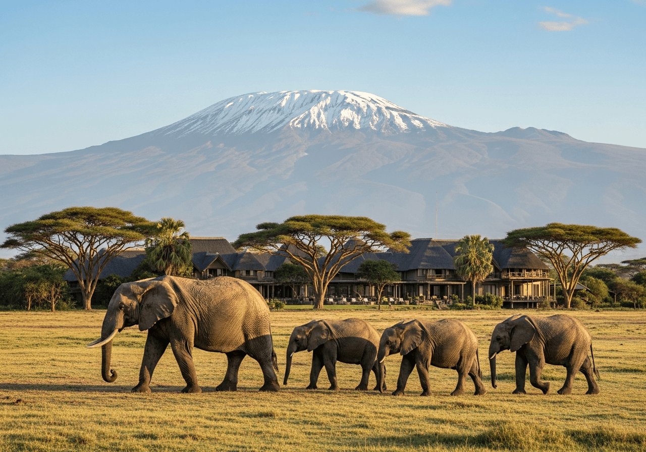 Day 2: Full day private game drives in Amboseli National Park
