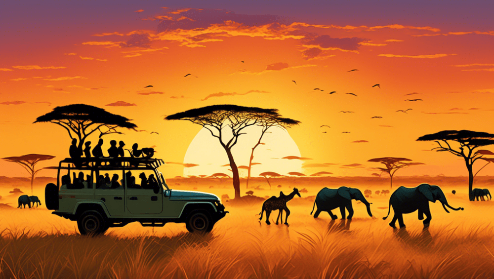 Stunning sunrise over the Serengeti, capturing the essence of East Africa's Northern Circuit safari adventure.