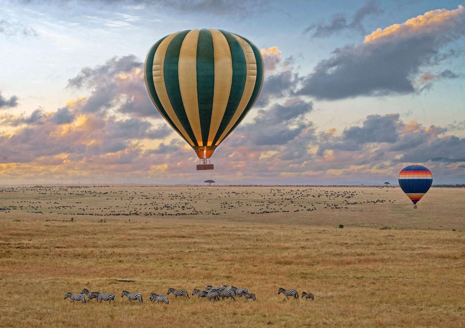 A Hot Air Balloon Safari in Africa.