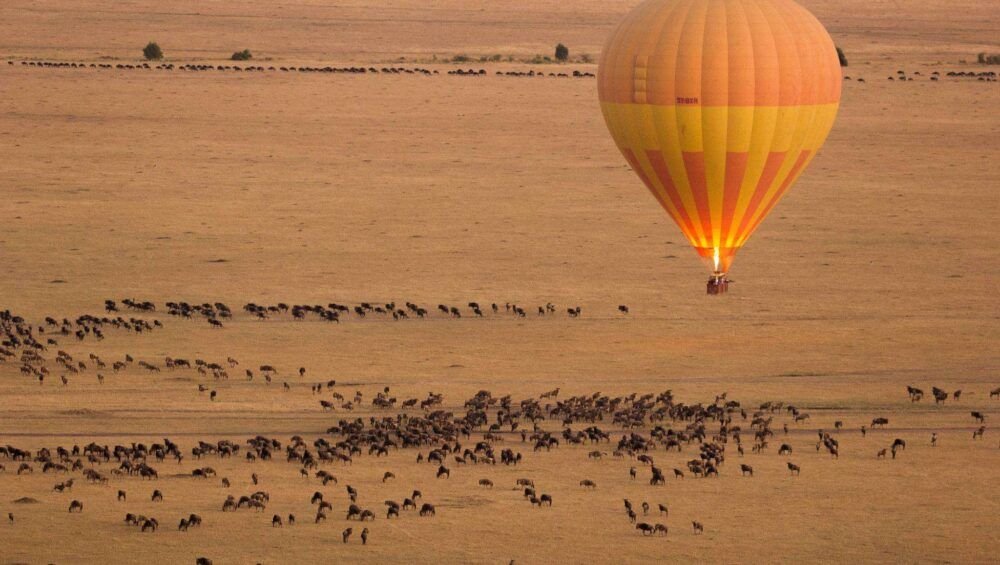 A Hot Air Balloon Safari in Africa.