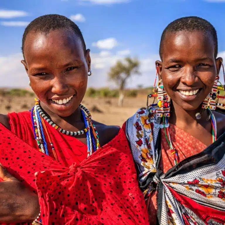 Portrait of African women from Maasai tribe