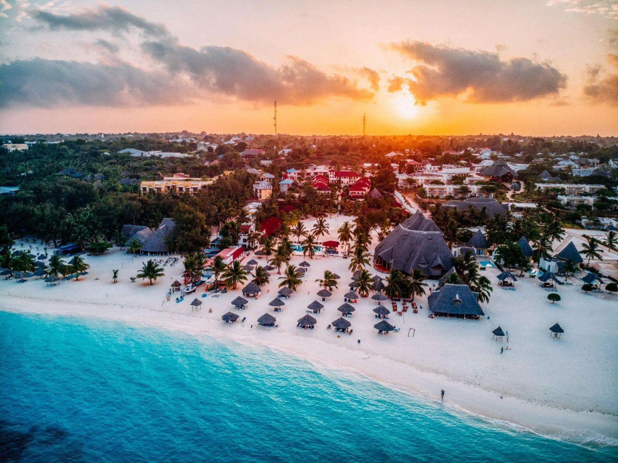 Sunrise above Kendwa beach, Zanzibar