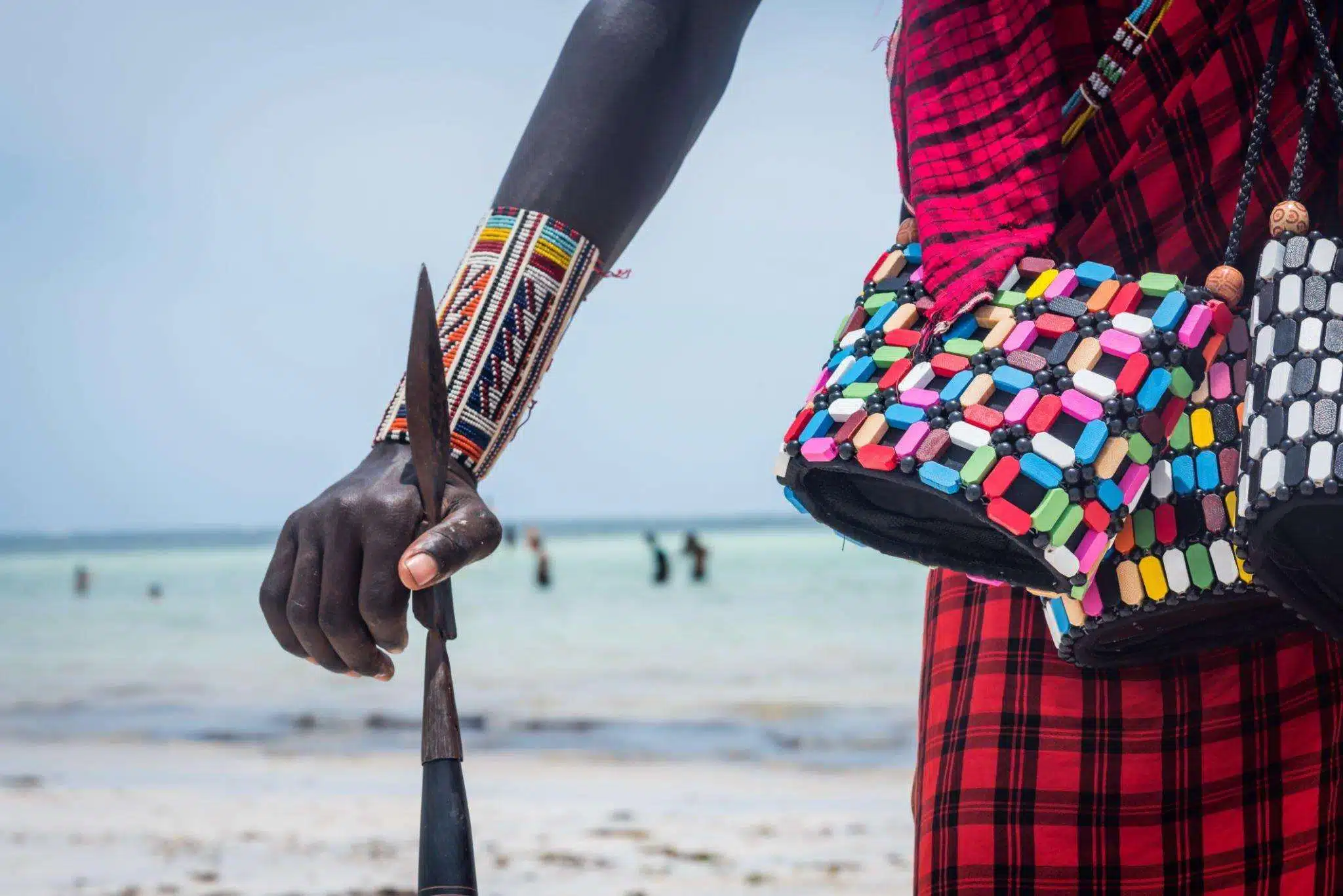 Travelling Kenya, Masai clothing and accessories details from Diani Beach Kendwa, Zanzibar Tanzania