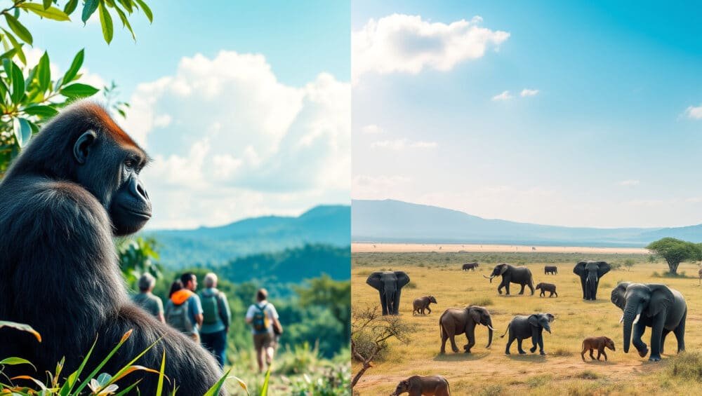 Gorilla Trekking in Uganda vs Safari in Kenya