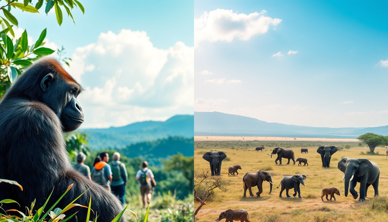 Gorilla Trekking in Uganda vs Safari in Kenya